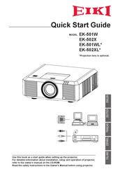 Eiki EK-501W Guia De Inicio Rapido