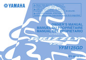 Yamaha GRIZZLY 125 Manual Del Propietário