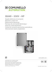 Comunello Automation QUAD-230V-HP Instrucciones De Uso Y De Instalacion