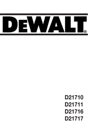 DeWalt D21717 Manual De Instrucciones