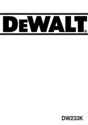 DeWalt DW233K Manual De Instrucciones