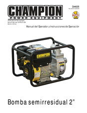 Champion Power Equipment C44025 Manual Del Operador Y Instrucciones De Operación