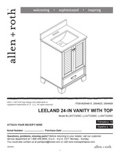 LF allen + roth LEELAND LLBVT2439D Instrucciones De Montaje