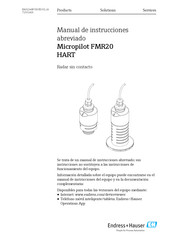 Endress+Hauser Micropilot FMR20 Manual De Instrucciones Abreviado