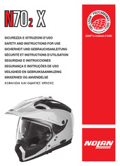 Nolan N70-2 X Seguridad E Instrucciones