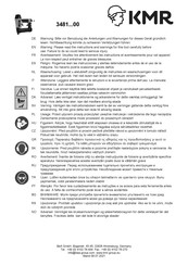 KMR 3481 00 Serie Instrucciones Adicionales De Uso