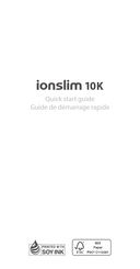 Moshi ionslim 10K Guia De Inicio Rapido