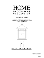 Home Decorators Collection 272-775 Manual De Instrucciones