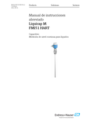 Endress+Hauser Liquicap MFMI51 HART Manual De Instrucciones Abreviado