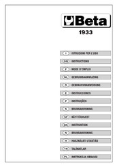 Beta 1933 Manual De Instrucciones