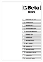 Beta 1936/5 Manual De Instrucciones