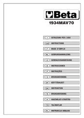 Beta 1934MAV70 Manual De Instrucciones