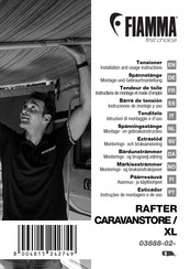 Fiamma RAFTER CARAVANSTORE/XL Instruciones De Montaje Y Uso