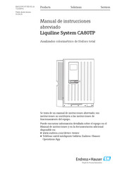 Endress+Hauser Liquiline System CA80TP Manual De Instrucciones Abreviado