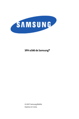 Samsung SPH-a580 Manual De Instrucciones