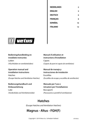 Vetus FGH Manual De Manejo Y Instrucciones De Instalación