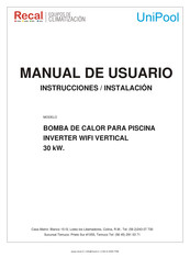 RECAL UNIPOOL INV.30 Manual De Usuario