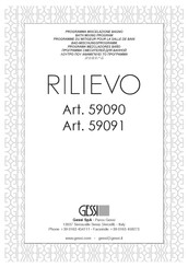 Gessi RILIEVO 59090 Manual De Instrucciones