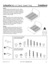 Crate&Barrel Lafayette Instrucciones De Montaje