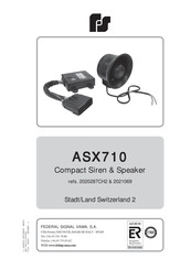 Federal Signal ASX710 Manual Del Usuario