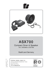 Federal Signal ASX700 Manual Del Usuario