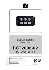 Federal Signal BCT2006-02 Manual Del Usuario
