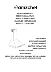 amzchef S-1001B-C12-M13-600 Manual De Instrucciones