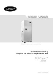 Carrier OptiClean 39UV 18 Manual Del Usuario