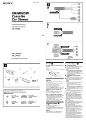 Sony XR-CA440X Instalación / Conexiones