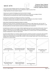 West Elm Freeman Open Cabinet Instrucciones De Ensamblaje