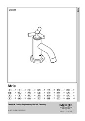 Grohe Atrio 20 021 Manual De Instrucciones