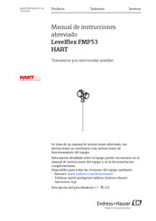 Endress+Hauser Levelflex FMP53HART Manual De Instrucciones Abreviado