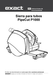 eXact PipeCut P1000 Instrucciones De Funcionamiento