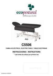 ECOPOSTURAL C5506 Instrucciones