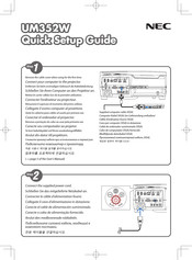 NEC UM352W Guia De Inicio Rapido