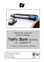 Federal Signal Solaris Traffic Storm Instrucciones De Instalación Y Mantenimiento