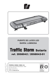 Federal Signal Solaris Traffic Storm Manual Del Usuario