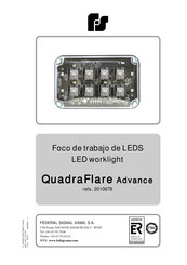 Federal Signal Advance QuadraFlare Manual Del Usuario