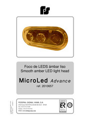 Federal Signal Advance MicroLed Manual Del Usuario