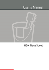 Glunz & Jensen HDX NewsSpeed Manual Del Usuario