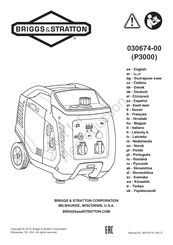 Briggs & Stratton P3000 Manual Del Usuario