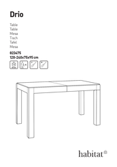 Habitat Drio 823475 Manual De Instrucciones