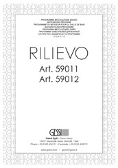 Gessi RILIEVO 59011 Manual De Instrucciones