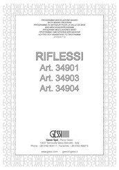 Gessi RIFLESSI 34903 Instrucciones De Montaje