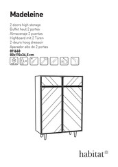 Habitat Madeleine 811668 Manual De Instrucciones