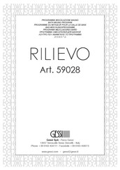 Gessi RILIEVO 59028 Manual De Instrucciones