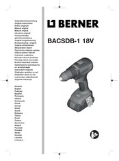 Berner BACSDB-1 18V Manual Original