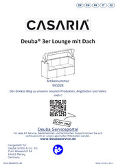 CASARIA Deuba 991028 Instrucciones