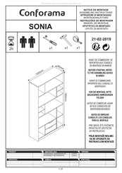 CONFORAMA SONIA 214510 Manual De Montaje