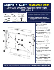 Adjust-A-Gate CONTRACTOR AG60-3 Instrucciones De Montaje